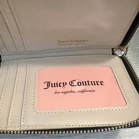 Juicy Couture Black Wallet with Gold Bow Accent - Picture 4 of 6